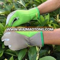 Abrasion resistance gardening gloves with pig leather for men and women